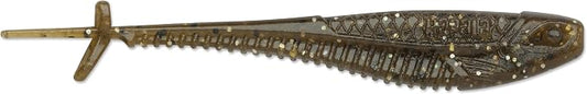 CrushCity Mooch Minnow Soft Plastic Minnow Bait, Natural Profile for Drop Shot, Jig Head & Multi-Species Fishing