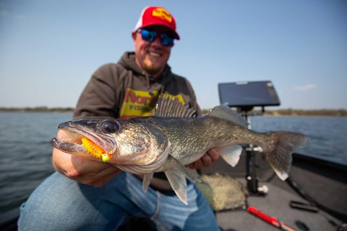 Northland Tackle Gum-Ball Fishing Jig Heads for Walleye, Bass, Trout, Crappie, & Panfish – 22 Lure Colors, Bulk Packs, 8 Sizes (1/64, 1/32, 1/16, 1/8, 3/16, 1/4, 3/8, & 1/2 Oz)