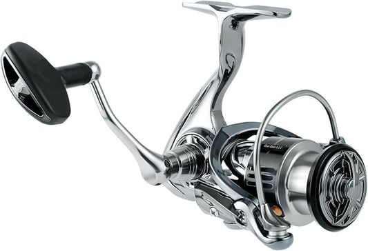 Ultralight Spinning Reel with Metal Body, 5.5:1 High Speed Gear Ratio, 15KG/33Lbs Max Drag Power, 7+1 BBS Ultra Smooth Freshwater Fishing Reels, Size 1000-5000S