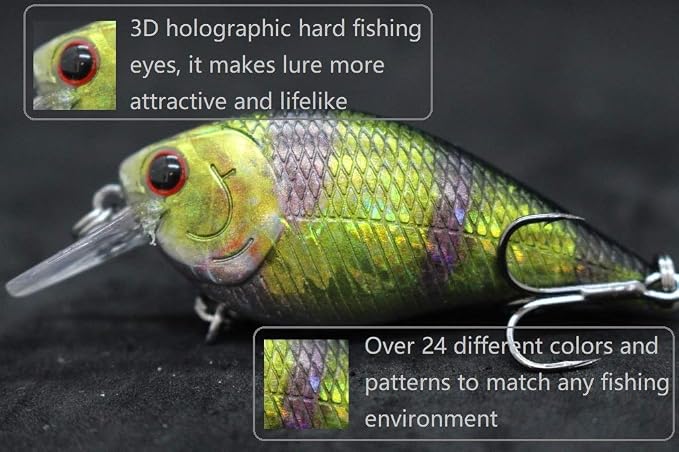 Minnow Crankbait for Bass Fishing Bass Lure Jerkbait Fishing Lures and Tackle Box