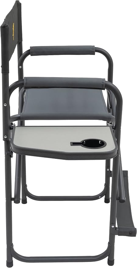 Browning Directors Chair - Outdoor Folding Chairs Made with Durable Fabric and Sturdy Aluminum/Steel Frame, with Extra Tall Seat and Flip-Down Footrest