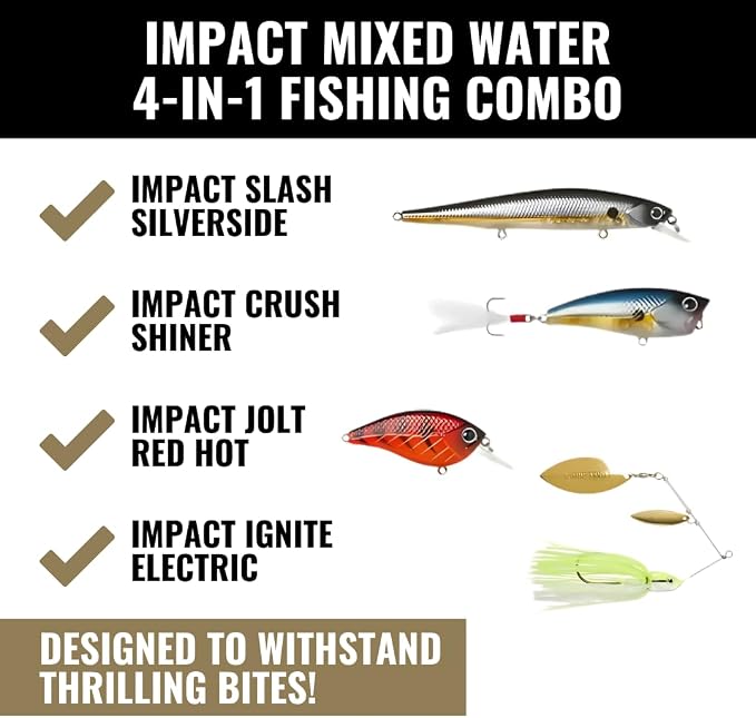 LUNKERHUNT Deep Diving Crankbaits – 4-Pack | Premium Hard Bait Fishing Lures for Bass, Walleye & Saltwater | Ideal for Deep Water Action