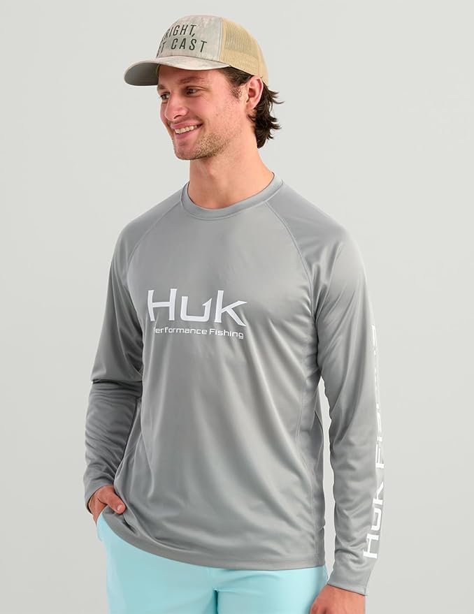 HUK Mens Pursuit Vented Long Sleeve, 30 UPF Fishing Shirt