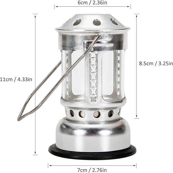 Night Fishing Camping Aluminium Alloy Candle Lantern with Glass for Outdoor Camping Lighting and Warm Easy to Carry (2)