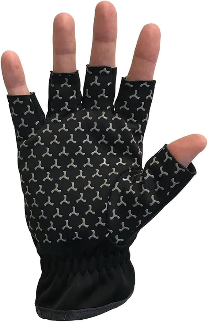 Glacier Glove Cold River Fingerless Fishing Gloves for Men and Women - Windproof Quick Dry Fabric Great for Outdoors, Fly Fishing, Paddling, Hiking, Photography