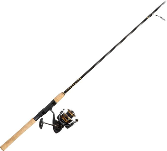Daiwa BG4000/701MH BG Saltwater Pre-Mounted Spinning Combo, 7' Length, 1Piece Rod, 7 Bearings, Medium/Heavy Power, Black