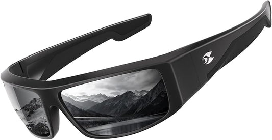 suoso Polarized Fishing Sunglasses for Men: Women UV400 Protection Wrap Around Sports Sun Glasses for Golf Driving Cycling