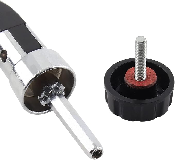 Jiozermi 2 Pcs Fishing Reel Power Handle, Fishing Reel Rotary Knob, Stainless Steel Fishing Spinning Reel Handle, Power Handle for Reel Replacement Grip Parts (Small Size)