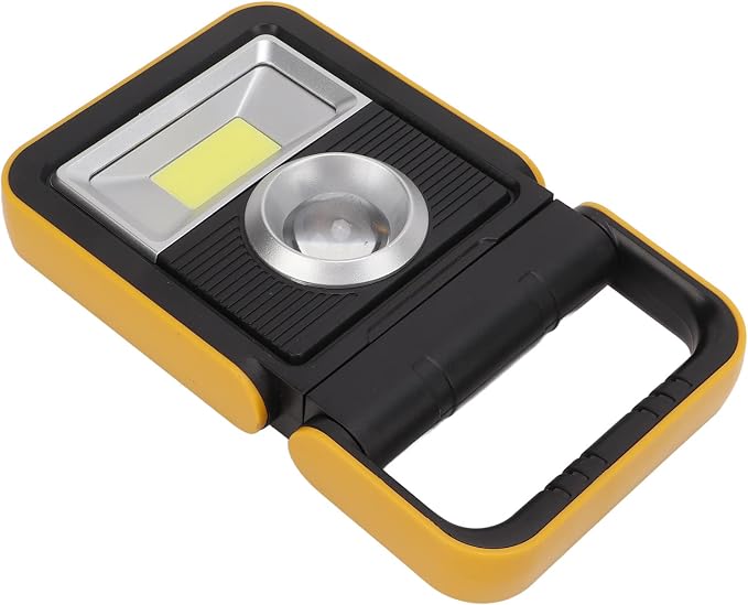 LED Outdoor Light, Rechargeable Camping Lantern with Rotatable Handle, Emergency Light for Outdoor, Night Fishing, with USB Charging and Solar Power