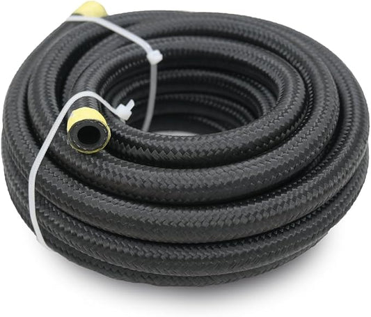 16AN Transmission Cooler Line - 16AN Fuel Line Hose 10FT Braided Push Lock Hose 350 PSI High Pressure For Automotive Fuel Systems Engines