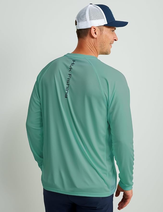HUK Men's Pursuit Vented Long Sleeve Fishing Shirt (+30 UPF)