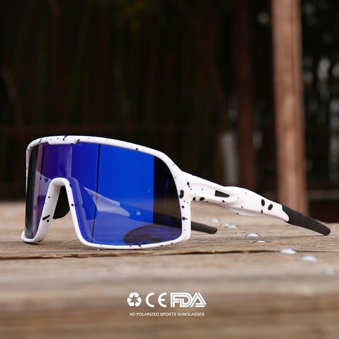 SEKKAF Polarized Sports Sunglasses for Men and Women Cycling Glasses UV Protection Goggles for Mountain Bike Running Fishing