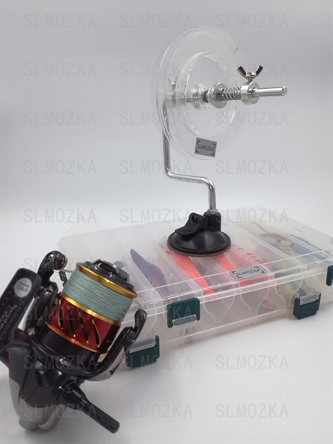 Fishing Line Spooler Silver Reel Winder Spool Tackle Winder spooling Station Winding System Ultimate Line