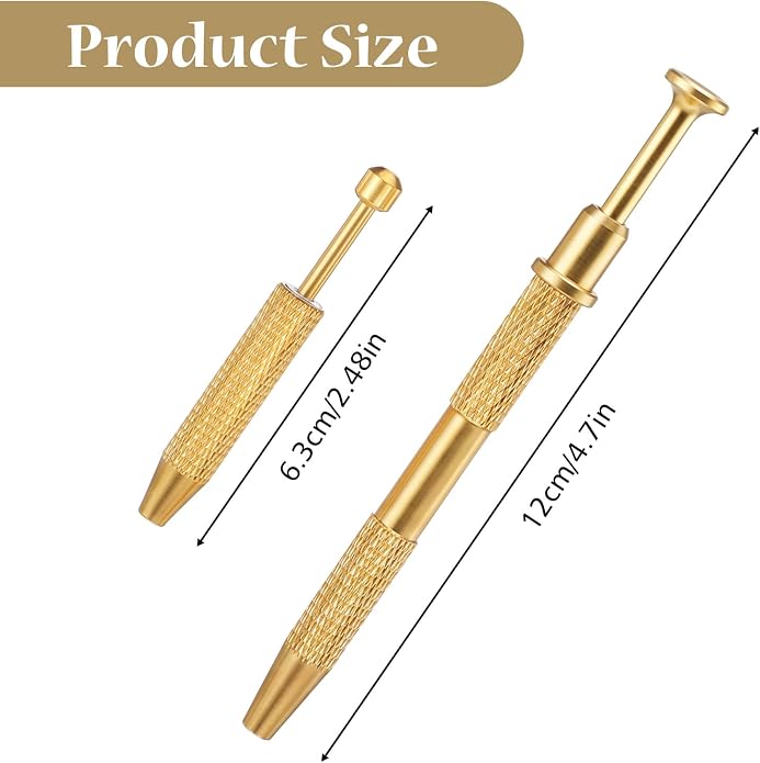 2Pcs Piercing Ball Grabber Tool Jewelry Grabber Tool Stainless Steel 4 Prongs Claw Tweezers Body Piercing Kit for Changing Ear/Eyebrow/Lip/Septum Piercings Jewelry