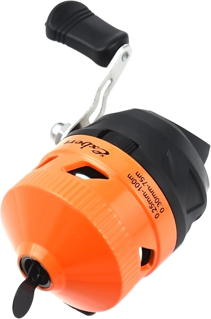 Spincast Fishing Reel, Right Hand Retrieve, Easy to Use Push Button Casting Design for Both Beginners and Kids