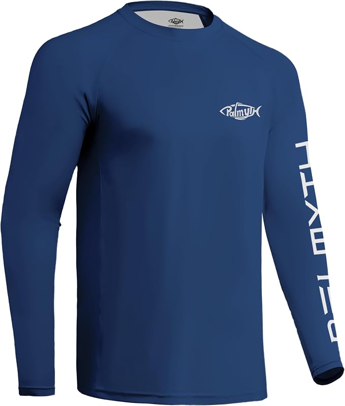 Palmyth Fishing Shirts for Men Long Sleeve UPF 50+ T Shirt Sun Protection Tee