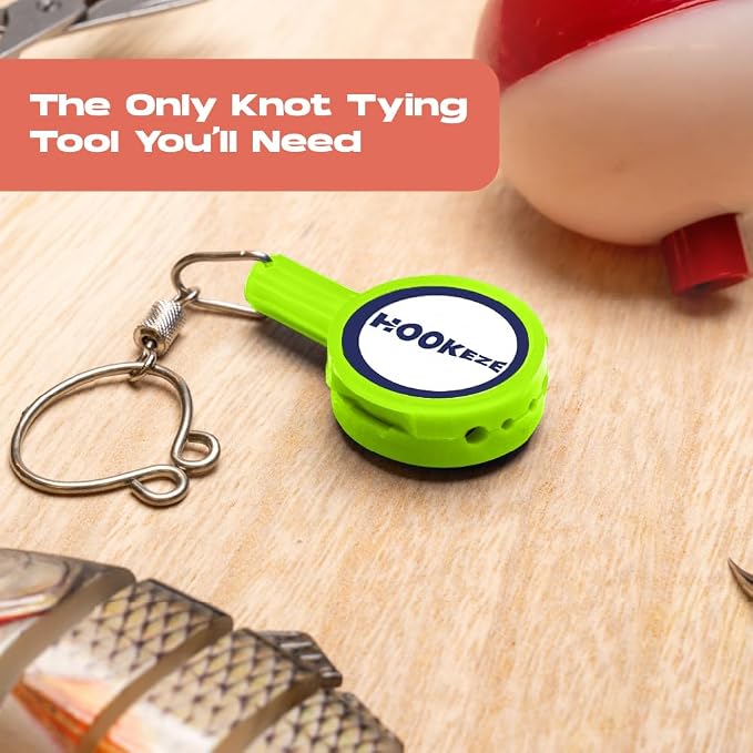 HOOK-EZE Nail Fishing Knot Tying Tool, Fly Fishing Accessories for Tying Line to Fish Hooks - Gear and Equipment, Gadget to Tie Knots Quick and Easy - Stocking Stuffers & Gifts for Men (4 pcs)