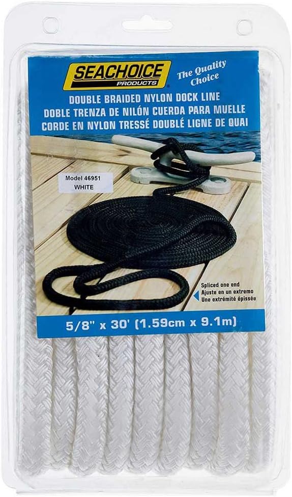 Seachoice Double-Braid Nylon Dock Line