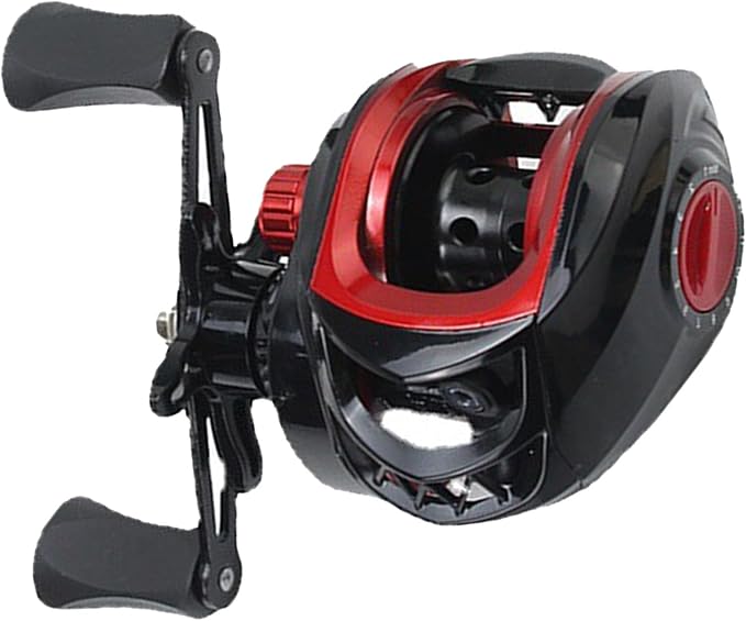 Metal Baitcasting Reel Lightweight Powerful Smooth, Long Cast Fishing Reel for Saltwater Freshwater, Anti Explosion Line Function, 7.2:1 Gear Ratio, 8kg Braking Force
