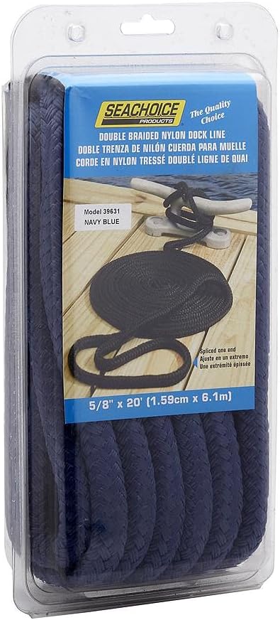 Seachoice Double-Braid Nylon Dock Line