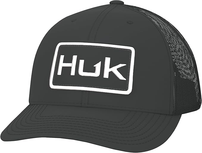 HUK Youth Trucker Hat, Anti-Glare Snapback Fishing Hat for Kids