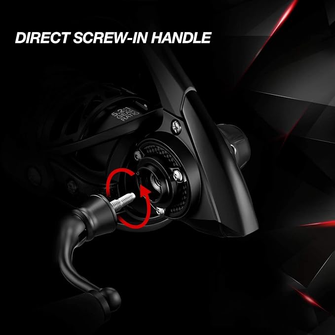 Piscifun Carbon X Spinning Reels, Light to 5.1oz, Carbon Frame and Rotor, 33LBs Max Drag, 10+1 Shielded BB, 5.2:1/6.2:1 High Speed Gear Ratio, Smooth Powerful Saltwater Freshwater Spinning Reel