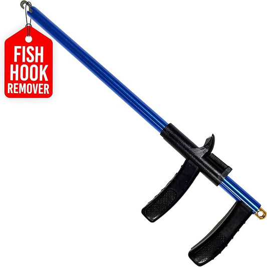 Rite Angler Fishing Hook Removal Tool – Stainless Steel Fish Hook Remover, Hook Extractor for Easy Unhooking, Dehooking and Quick Release Fishing Must Have Accessories Long Remover – 13.5", Blue/Black