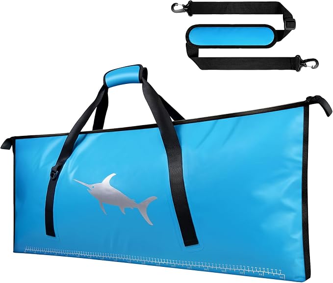 Insulated Fish Cooler Bags for Fishing Kill Bag Fishing Cooler Bag Portable Leakproof - Fish Bags for Caught Fish Keep Ice Cold for Over 24 Hours