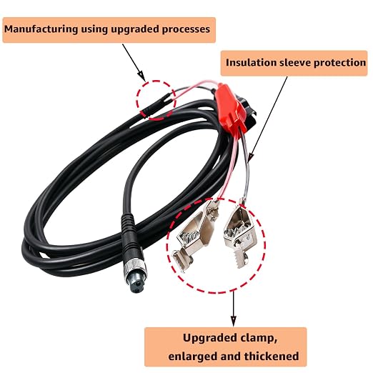 Electric Fishing Reel Line, 9.84 Foot Electric Fishing LineReel Power Cord Compatible with Daiwa Tanacom 1000, Shimano, BeastMaster, Seaborg 500MJ, and ForceMaste.(9.84ft -2Pcs)