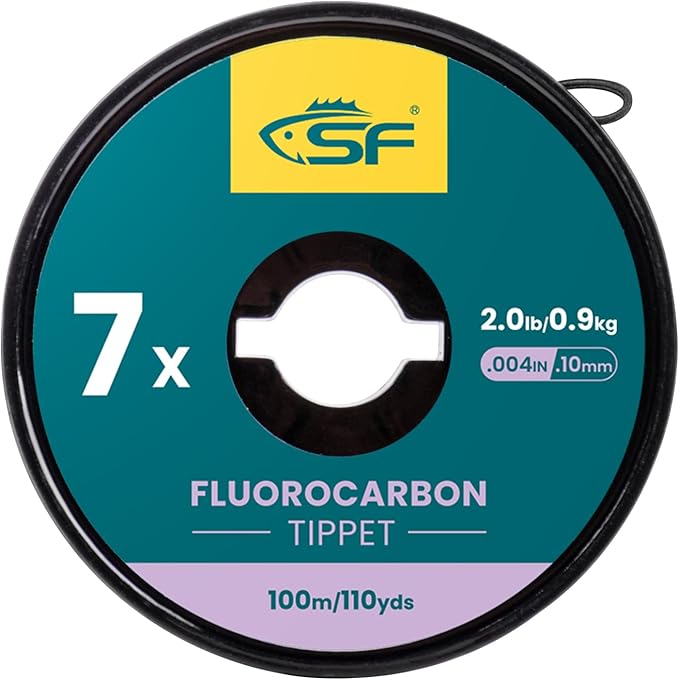 SF Clear Fluorocarbon Tippet Line Fly Fishing Tippets Leaders Trout 75M 100M 0X 1X 2X 3X 4X 5X 6X 7X