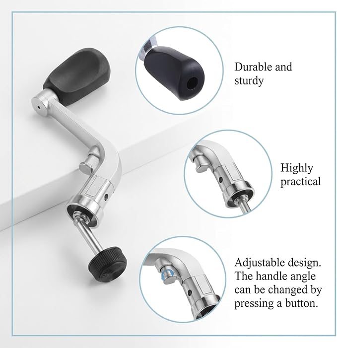 Fishing Reel Handles,Fishing Reel Crank Rotary Knob Power Handle Reel Handles Replacement Reels Grips for Reels Type 1000-4000