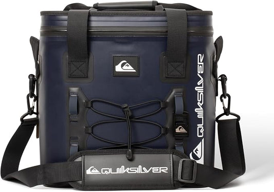Quiksilver Welded Bungee Backpack Cooler, 30L/36 Cans, 48-72 Hours Insulation, Leakproof & Waterproof IPX7 Rated, Heavy-Duty 600D TPU, Adjustable Straps
