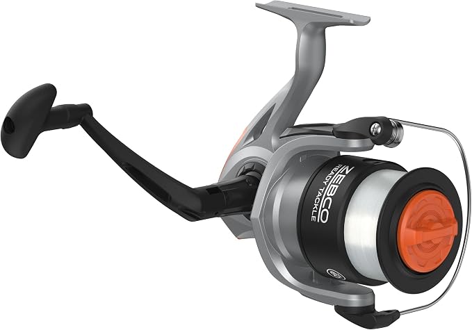 Zebco Ready Tackle Spinning Combo, 5-Foot 6-Inch, 2-Piece Fishing Rod, Size 30 Reel, 8-Pound Line, 29-Piece Tackle Kit