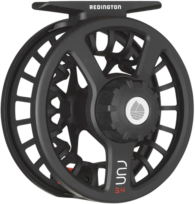 Redington Run Fly Fishing Reel – Lightweight All-Water Reel with Carbon Fiber Drag, Large Arbor, Die-Cast Frame & Ergonomic Handle – 3/4, 5/6 & 7/8 Weights for Trout, Redfish, Bass & More