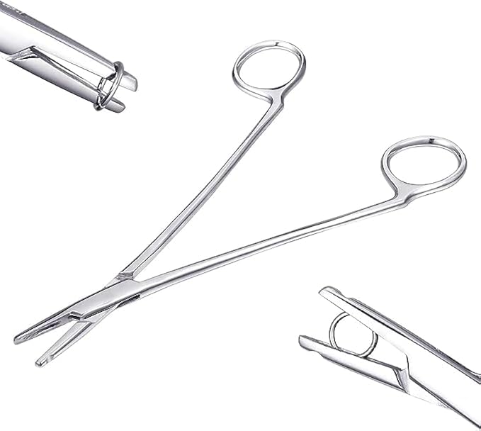 DJCIW 7" Ring Opening and Closing Pliers, 2 in 1 Rings Pliers Tool for Piercing Jewelry CBRs Opening Captive Bead Segment Rings Small Stubborn Hoops Nose Rings Clicker Rings