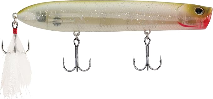 Berkley Choppo Topwater Fishing Lure, HD Golden Shiner, Size 90, Cupped Propeller Tail for Balance of Sound and Spray, Equipped with Sharp Fusion19TM Hook