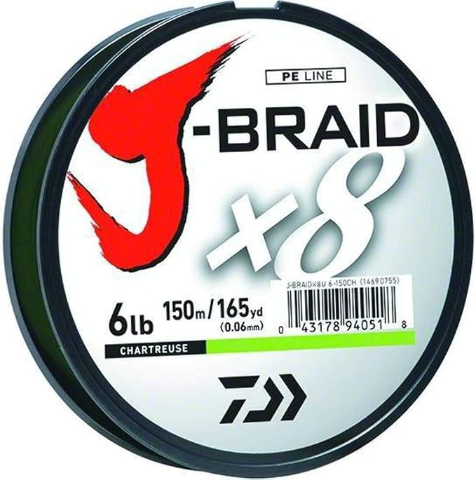 Daiwa J-Braid 300M 8-Strand Woven Round Braid Line