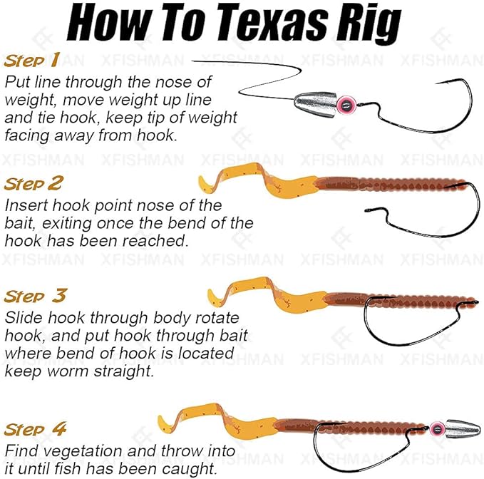Texas-Rigs-for-Bass-Fishing-Leaders-with-Weights-Hooks-Rigged-Line-Kit