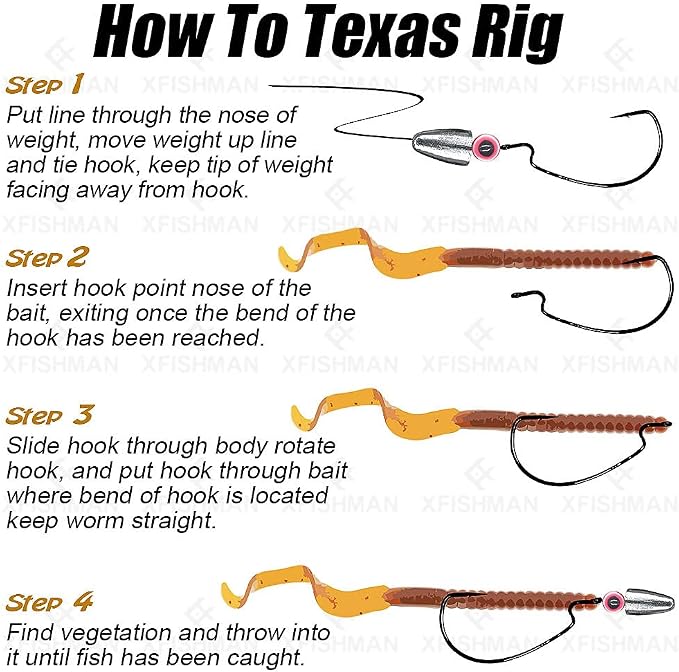 Texas-Rigs-for-Bass-Fishing-Leaders-with-Weights-Hooks-Rigged-Line-Kit
