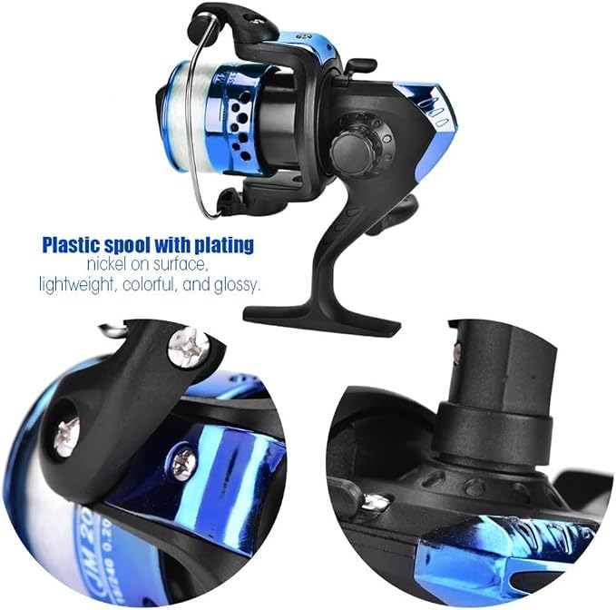 Fishing Reels Baitcasting Fixed Spool Reel Powerful Carp Fishing Reel Spinning 5.2: 1 Gear Ratio Fishing Reel Tackle Accessory Freshwater/Saltwater Use