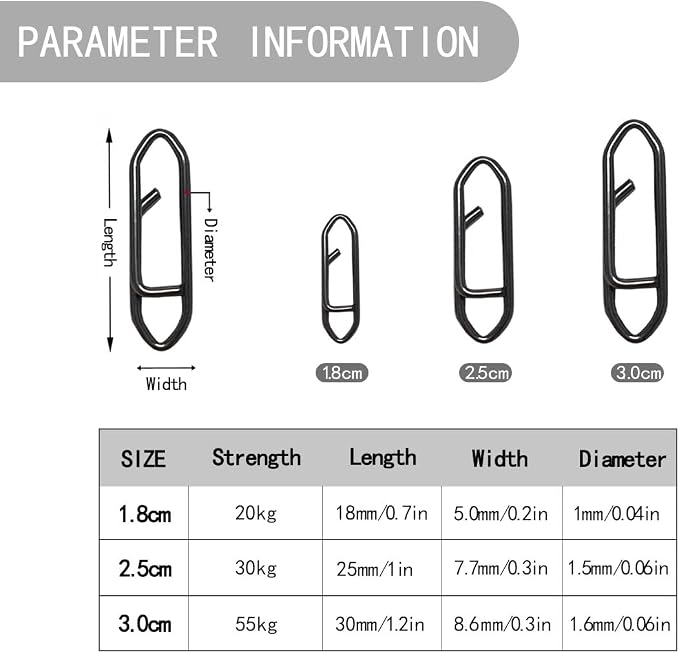 50 Pack Fishing Speed Clips, High Strength Stainless Steel Speed Clip, Fishing Stealth Power Speed Clips, Stainless Steel Quick Change Clip, Fishing Clips Quick Change