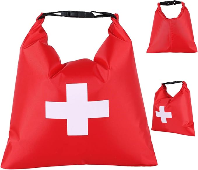 Waterproof First Aid Kit Portable Lightweight Boat Dry Bag Multifunctional Outdoor Emergency Survival Kit for Backpacking, Hiking, Fishing, Camping