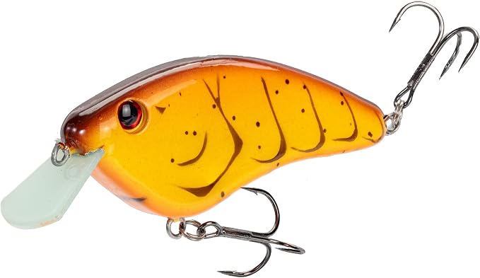 Strike King Hardliner Fishing Lure, Flat Sided Crankbait, Circuit Board Lip, Extra Tight Wobble, Size 4 Treble Hooks