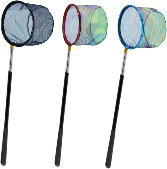 Fishing Net 2 Pack Retractable Lightweight Landing Net with Aluminum Rod Handle Fishing Nets for Youth Catch and Release Butterfly Nets