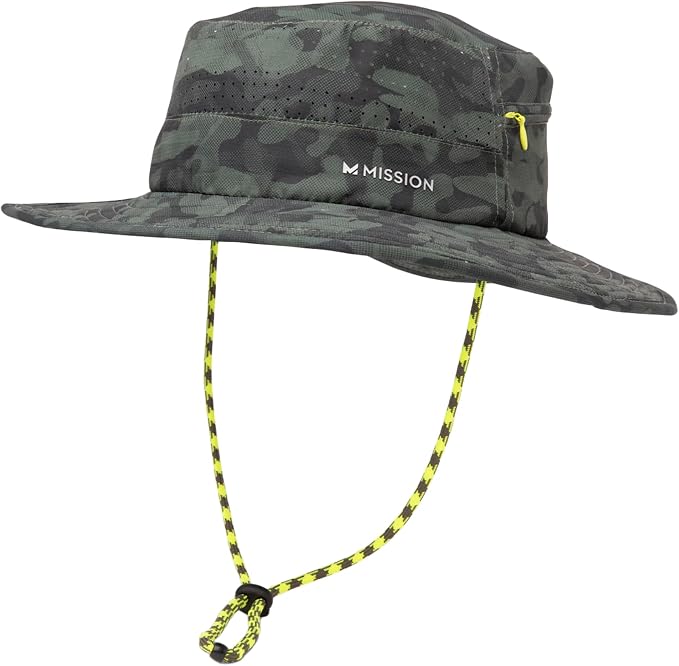 MISSION Cooling Anywhere Boonie Hat - Unisex Wide-Brim Hat for Men & Women - Cools Up to 2 Hours - UPF 50 Sun Protection