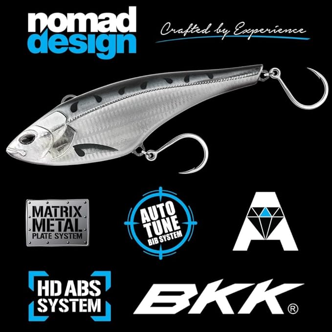 Nomad Design Chug Norris Topwater Popper Lure Collection – Floating Offshore Saltwater Surface Fishing Plug - Durable HD Body for Big Game - Realistic Splash & Erratic Action