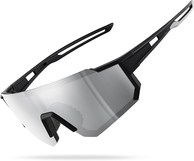 Polarized Sports Sunglasses for Men and Women,Fishing Cycling Mountain Bike Baseball Sunglasses with UV Protection