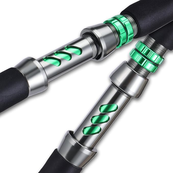 Sougayilang Catfish & Inshore Spinning Combo – 30LB Drag, 4.7:1, 13+1 Bearings, 2-Piece Medium Heavy Rod for Catfish, Striper, Redfish, Carp – Bottom Fishing