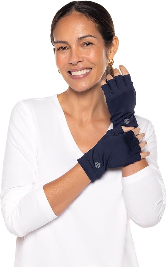 Coolibar Fingerless UV Sun Gloves - UPF 50+ Sun Protection - Ouray