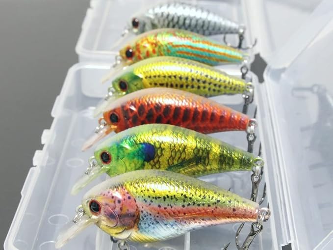 Minnow Crankbait for Bass Fishing Bass Lure Jerkbait Fishing Lures and Tackle Box